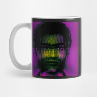 CONMAN Surreal Glitch Art Portrait Mug